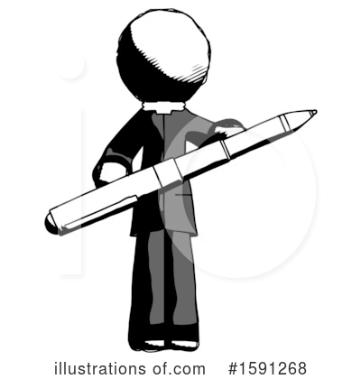 Royalty-Free (RF) Ink Design Mascot Clipart Illustration by Leo Blanchette - Stock Sample #1591268
