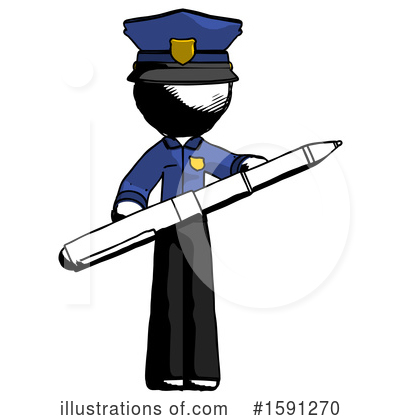 Royalty-Free (RF) Ink Design Mascot Clipart Illustration by Leo Blanchette - Stock Sample #1591270