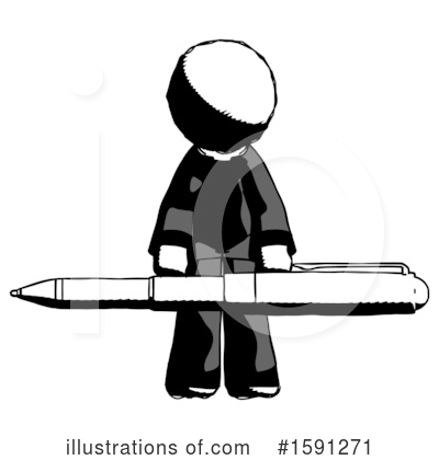 Royalty-Free (RF) Ink Design Mascot Clipart Illustration by Leo Blanchette - Stock Sample #1591271