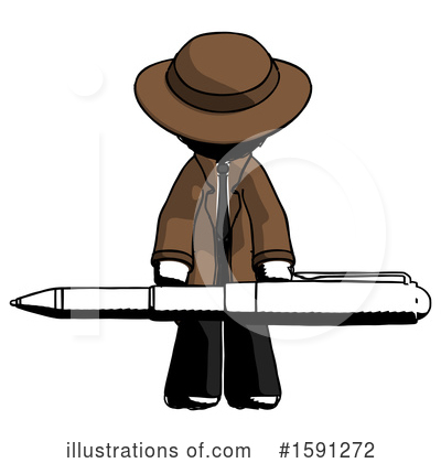 Royalty-Free (RF) Ink Design Mascot Clipart Illustration by Leo Blanchette - Stock Sample #1591272