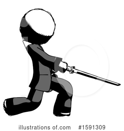 Royalty-Free (RF) Ink Design Mascot Clipart Illustration by Leo Blanchette - Stock Sample #1591309