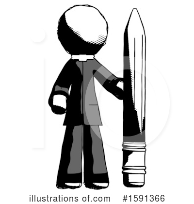 Royalty-Free (RF) Ink Design Mascot Clipart Illustration by Leo Blanchette - Stock Sample #1591366
