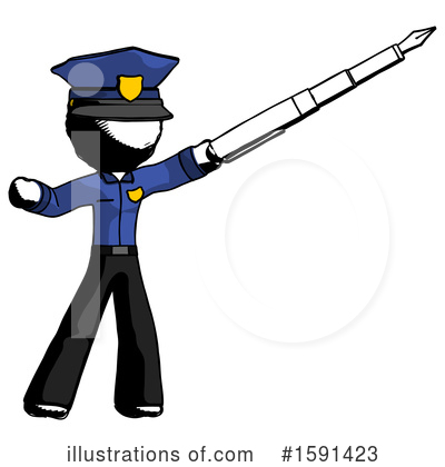 Royalty-Free (RF) Ink Design Mascot Clipart Illustration by Leo Blanchette - Stock Sample #1591423