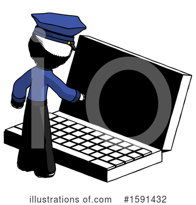 Royalty-Free (RF) Ink Design Mascot Clipart Illustration by Leo Blanchette - Stock Sample #1591432