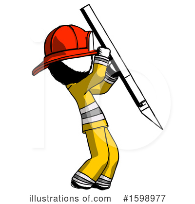 Royalty-Free (RF) Ink Design Mascot Clipart Illustration by Leo Blanchette - Stock Sample #1598977