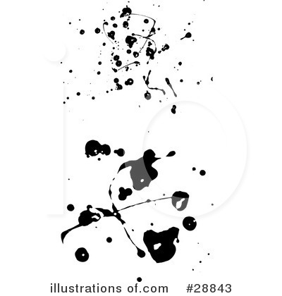 Royalty-Free (RF) Ink Splatters Clipart Illustration by KJ Pargeter - Stock Sample #28843