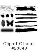 Ink Splatters Clipart #28849 by KJ Pargeter