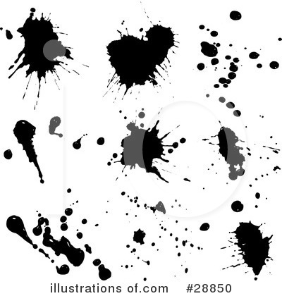 Ink Splatters Clipart #28850 by KJ Pargeter