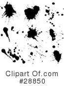 Ink Splatters Clipart #28850 by KJ Pargeter