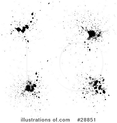Royalty-Free (RF) Ink Splatters Clipart Illustration by KJ Pargeter - Stock Sample #28851