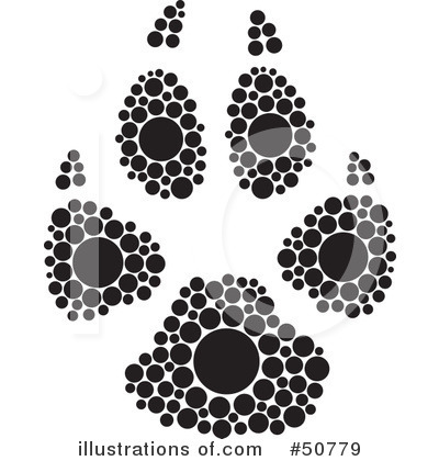 Paw Print Clipart #50779 by Cherie Reve