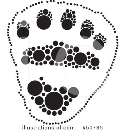 Paw Print Clipart #50785 by Cherie Reve