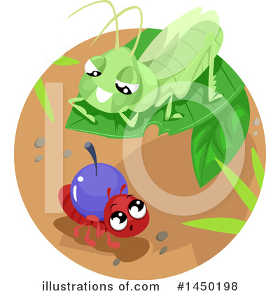 Grasshoppers Clipart #1450198 by BNP Design Studio