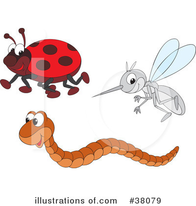 Royalty-Free (RF) Insect Clipart Illustration by Alex Bannykh - Stock Sample #38079