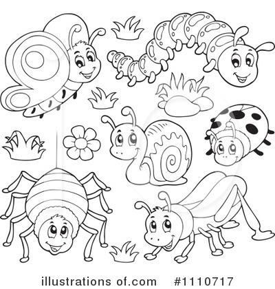Royalty-Free (RF) Insects Clipart Illustration by visekart - Stock Sample #1110717