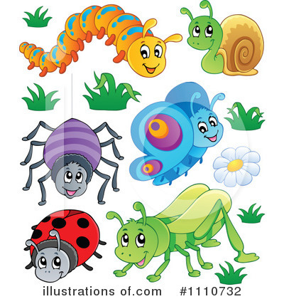 Royalty-Free (RF) Insects Clipart Illustration by visekart - Stock Sample #1110732