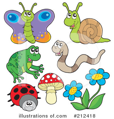 Royalty-Free (RF) Insects Clipart Illustration by visekart - Stock Sample #212418