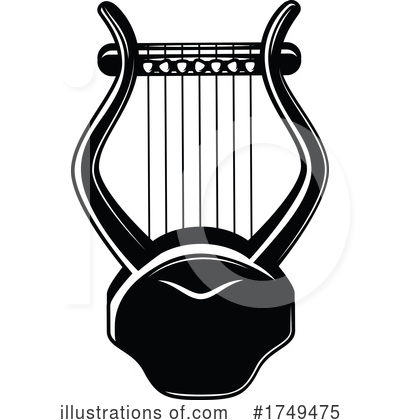 Lyre Clipart #1749475 by Vector Tradition SM