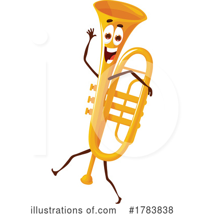 Trumpet Clipart #1783838 by Vector Tradition SM