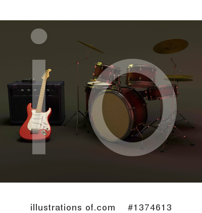 Drums Clipart #1374613 by KJ Pargeter