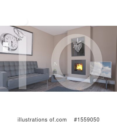 Royalty-Free (RF) Interior Clipart Illustration by KJ Pargeter - Stock Sample #1559050