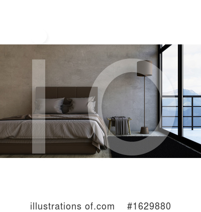 Bedroom Clipart #1629880 by KJ Pargeter