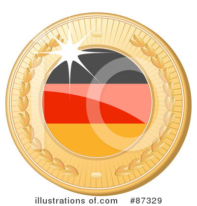 Royalty-Free (RF) International Medal Clipart Illustration by elaineitalia - Stock Sample #87329