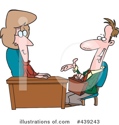Royalty-Free (RF) Interview Clipart Illustration by toonaday - Stock Sample #439243