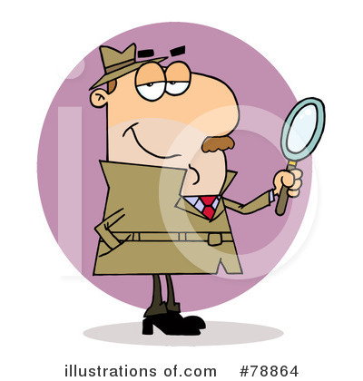 Royalty-Free (RF) Investigator Clipart Illustration by Hit Toon - Stock Sample #78864