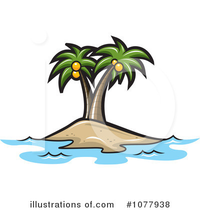 Island Clipart #1077938 - Illustration by jtoons