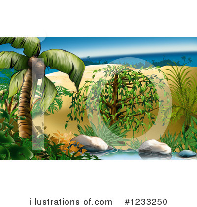 Royalty-Free (RF) Island Clipart Illustration by dero - Stock Sample #1233250