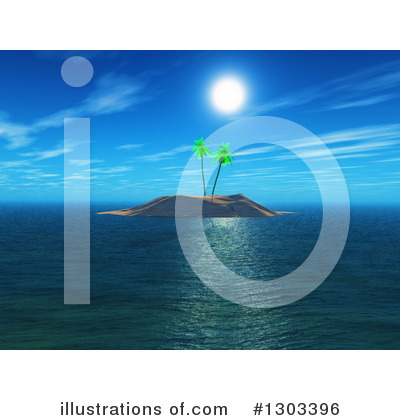 Royalty-Free (RF) Island Clipart Illustration by KJ Pargeter - Stock Sample #1303396