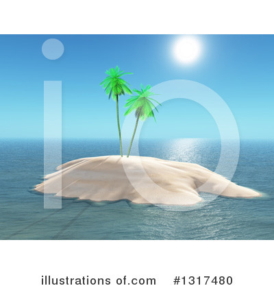 Royalty-Free (RF) Island Clipart Illustration by KJ Pargeter - Stock Sample #1317480
