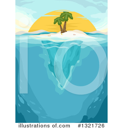 Tropical Island Clipart #1321726 by BNP Design Studio