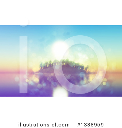 Royalty-Free (RF) Island Clipart Illustration by KJ Pargeter - Stock Sample #1388959