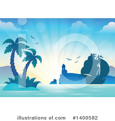 Royalty-Free (RF) Island Clipart Illustration by visekart - Stock Sample #1400582
