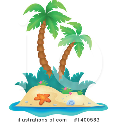 Tropical Island Clipart #1096976 - Illustration by visekart