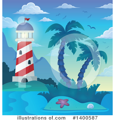 Tropical Island Clipart #1400587 by visekart