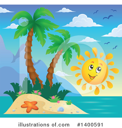 Royalty-Free (RF) Island Clipart Illustration by visekart - Stock Sample #1400591