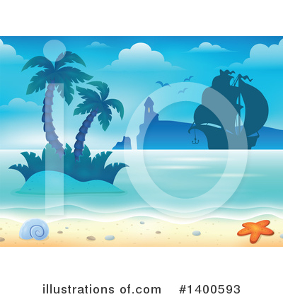 Royalty-Free (RF) Island Clipart Illustration by visekart - Stock Sample #1400593