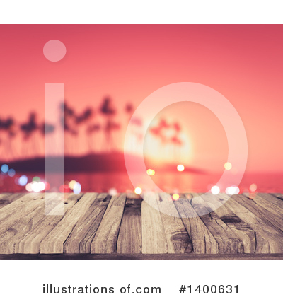 Royalty-Free (RF) Island Clipart Illustration by KJ Pargeter - Stock Sample #1400631