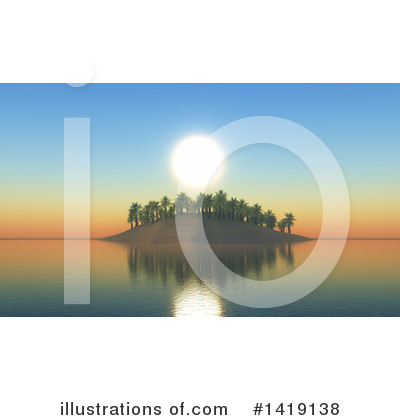 Royalty-Free (RF) Island Clipart Illustration by KJ Pargeter - Stock Sample #1419138