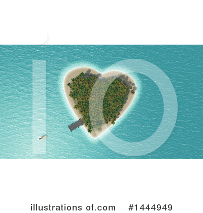 Royalty-Free (RF) Island Clipart Illustration by KJ Pargeter - Stock Sample #1444949