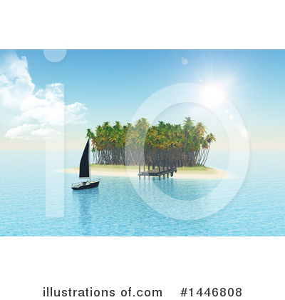 Royalty-Free (RF) Island Clipart Illustration by KJ Pargeter - Stock Sample #1446808