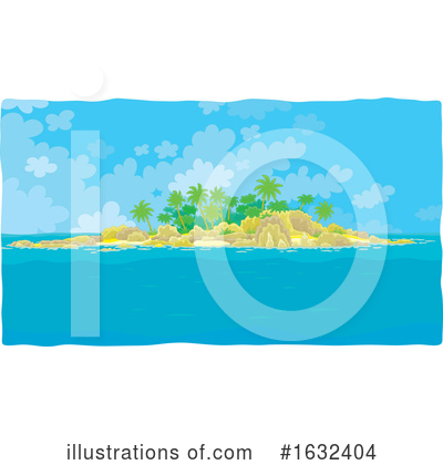 Royalty-Free (RF) Island Clipart Illustration by Alex Bannykh - Stock Sample #1632404