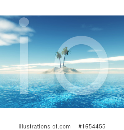 Royalty-Free (RF) Island Clipart Illustration by KJ Pargeter - Stock Sample #1654455