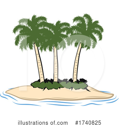 Tropical Island Clipart #1740825 by Vector Tradition SM