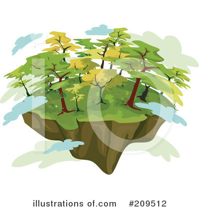 Floating Island Clipart #209512 by BNP Design Studio