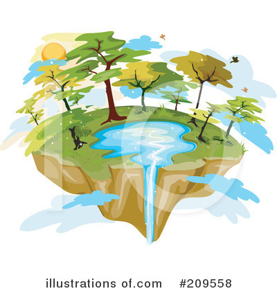 Waterfall Clipart #209558 by BNP Design Studio