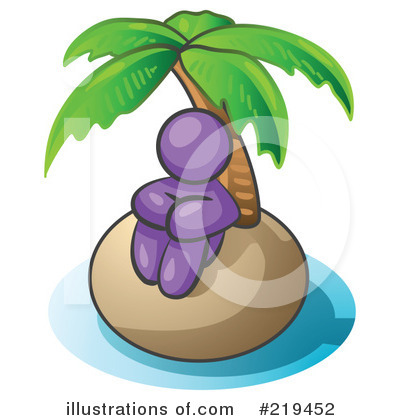 Royalty-Free (RF) Island Clipart Illustration by Leo Blanchette - Stock Sample #219452
